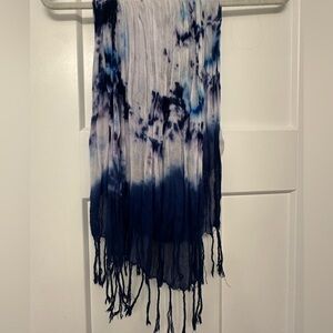 Tie-Dye Fringe Scarf